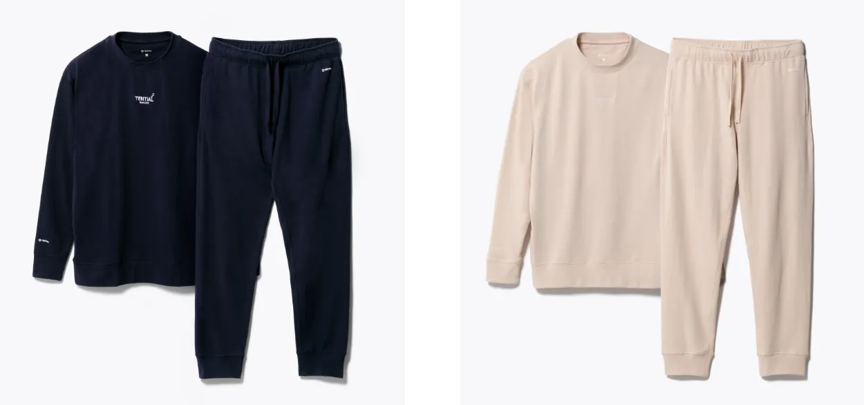 機能性パジャマ
            BAKUNE 上下セット（スウェットシャツ・スウェットパンツ）
            ネイビー/ベージュ（S）•（M）•（L）